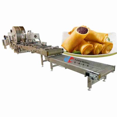 220V 50Hz Automatic Spring Roll Machine OEM Lumpia Rolling Machine